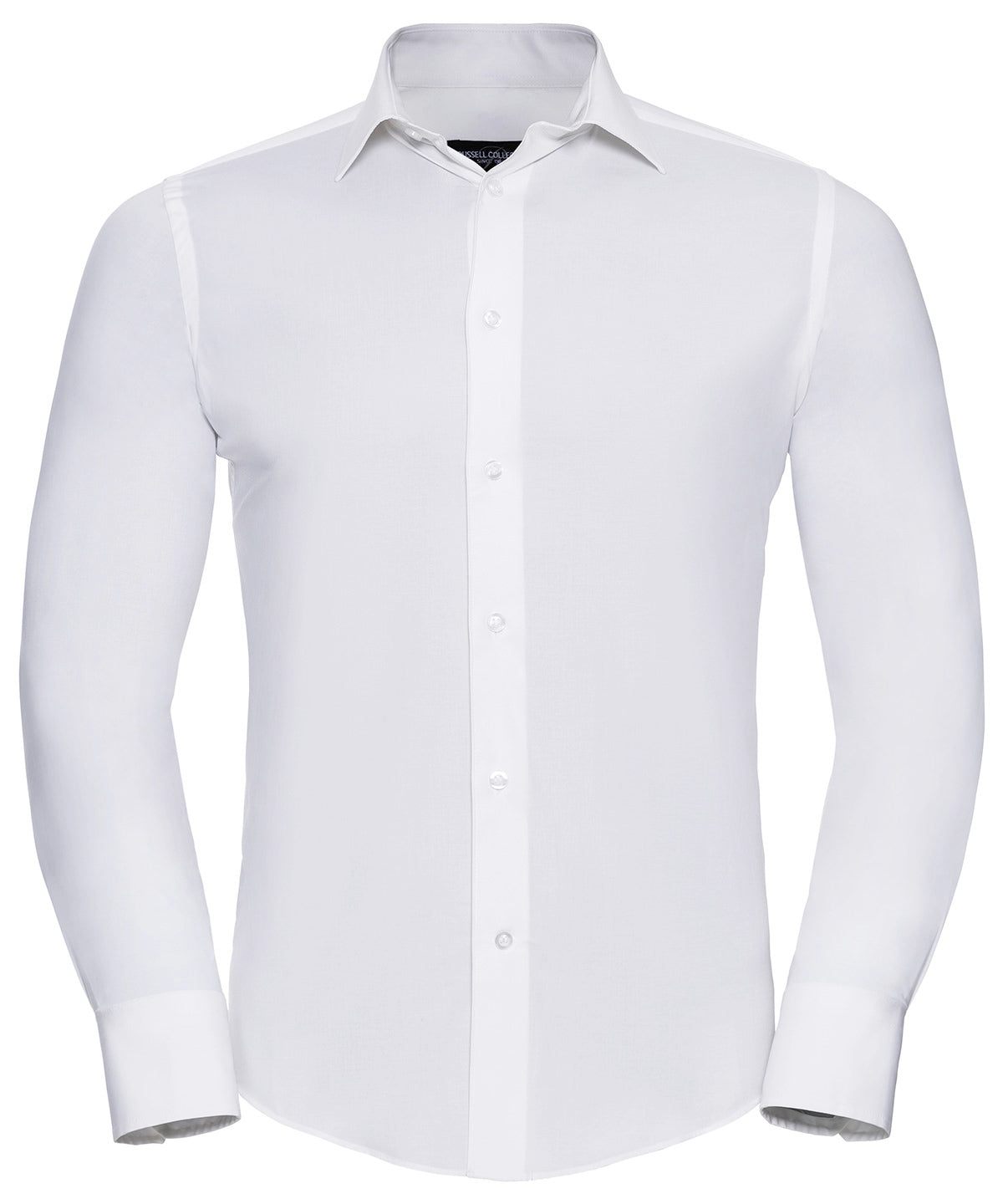 Long sleeve easycare fitted shirt