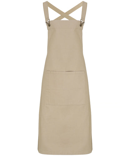 Cross back 'barista' bib apron PR129