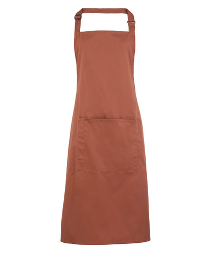 Colours bib apron with pocket PR154