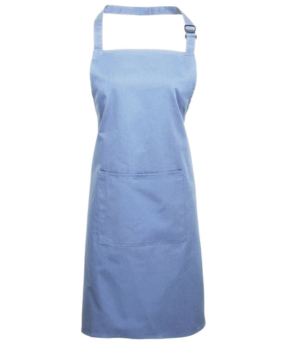 Colours bib apron with pocket PR154