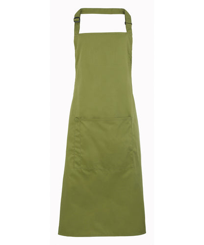 Colours bib apron with pocket PR154