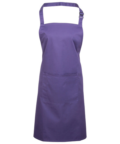 Colours bib apron with pocket PR154