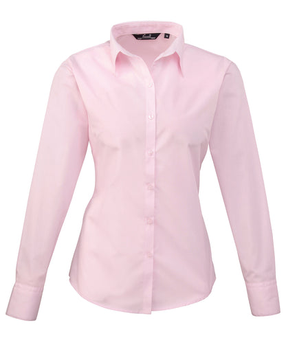 Women's poplin long sleeve blouse PR300