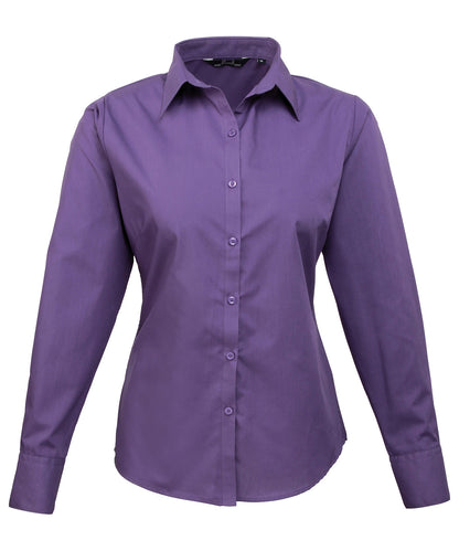 Women's poplin long sleeve blouse PR300