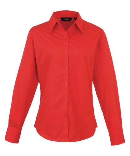 Women's poplin long sleeve blouse PR300