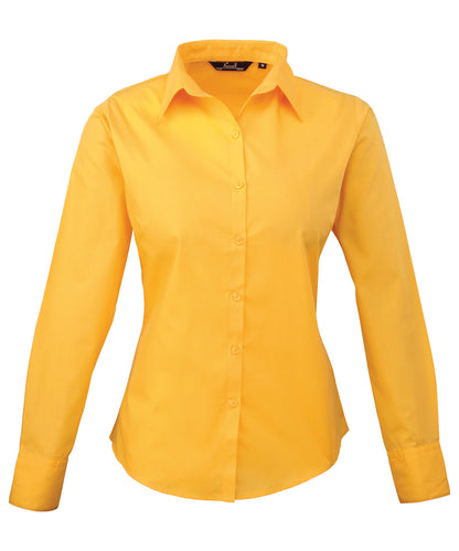 Women's poplin long sleeve blouse PR300