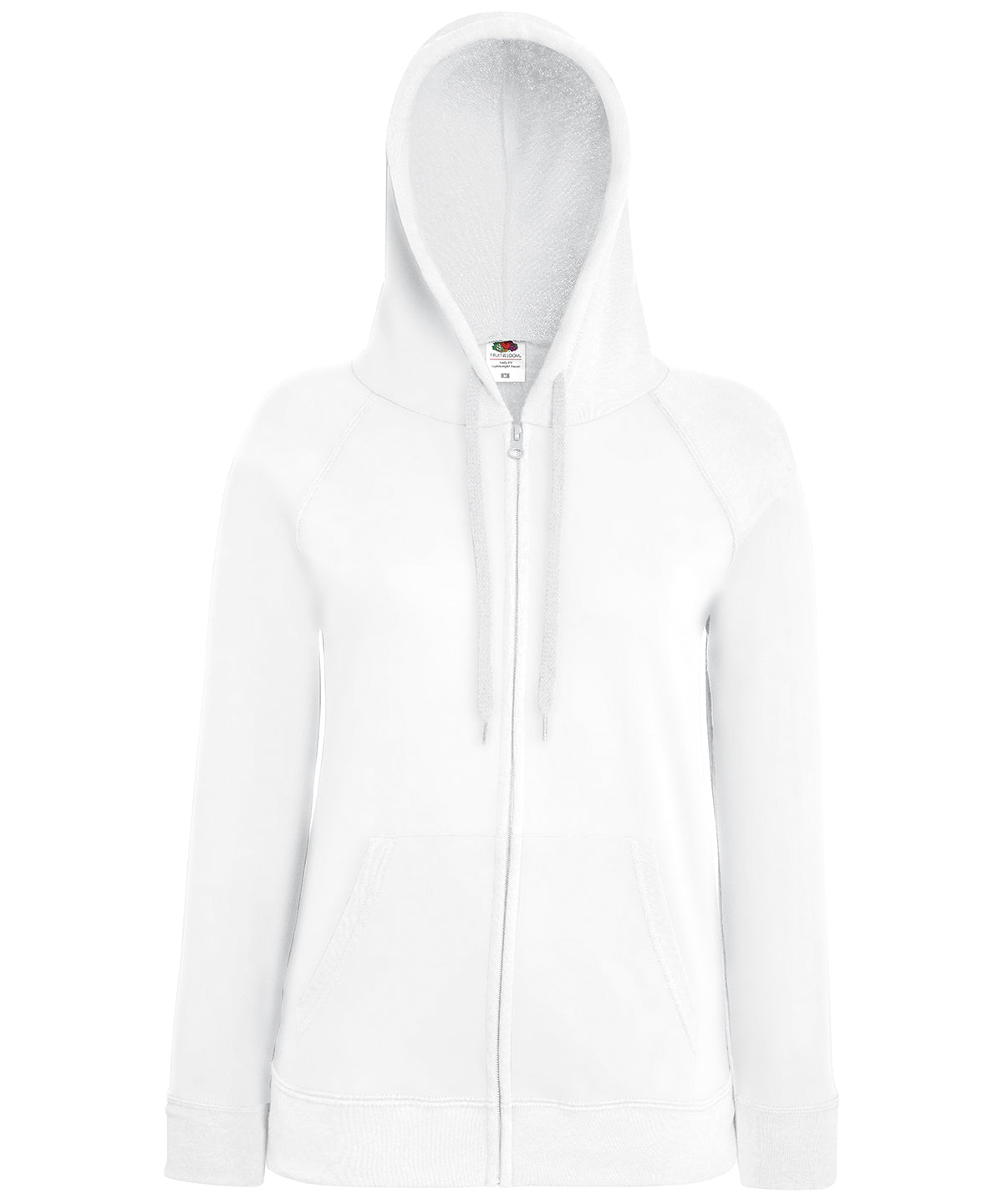 Women's lightweight hooded sweatshirt jacket