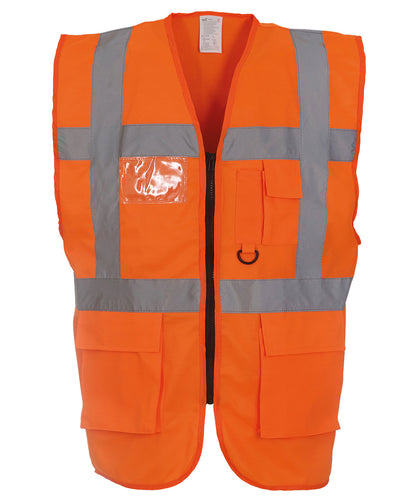 Multifunctional executive hi-vis waistcoat