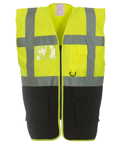 Multifunctional executive hi-vis waistcoat