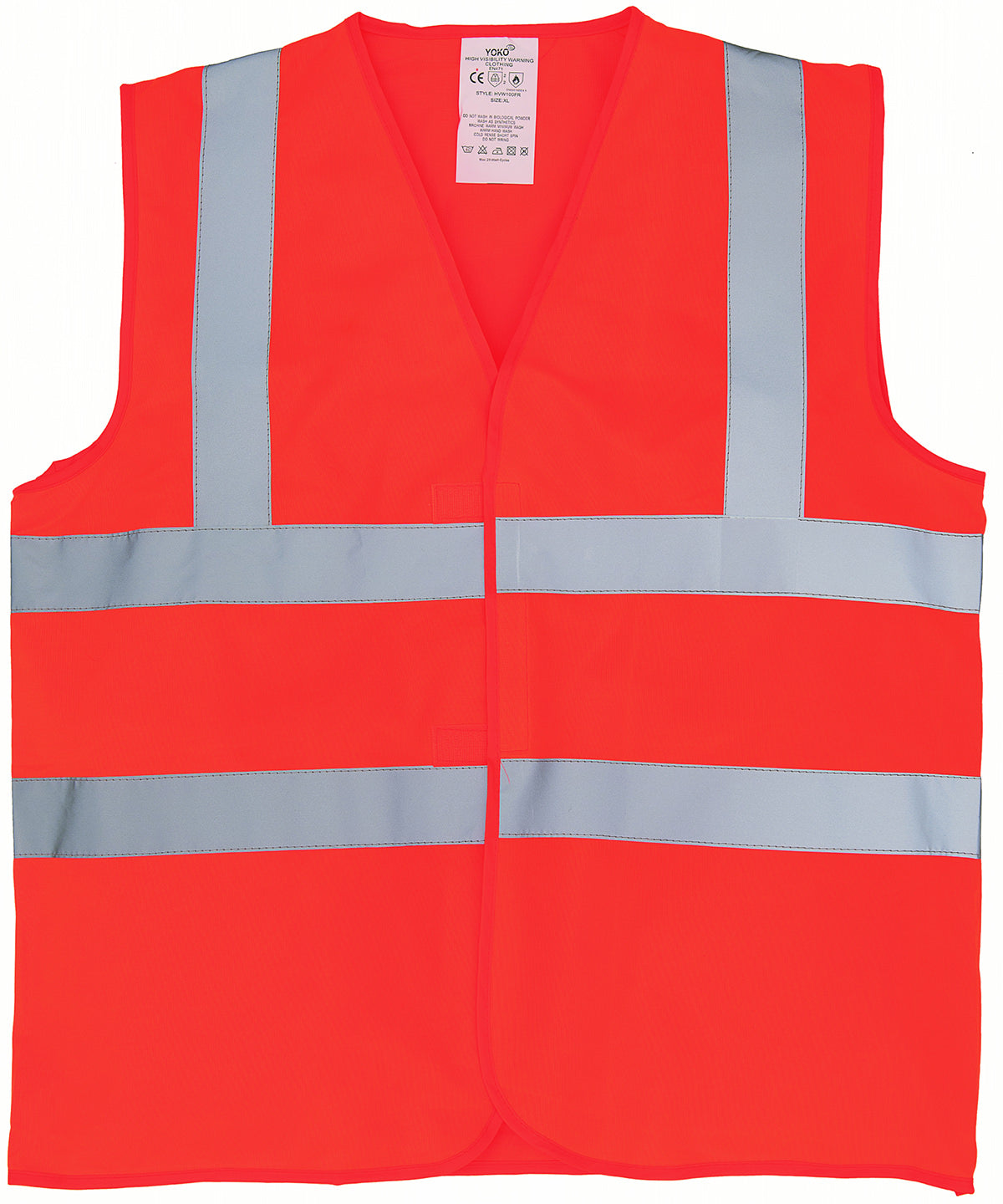 Flame-retardant hi-vis sleeveless waistcoat