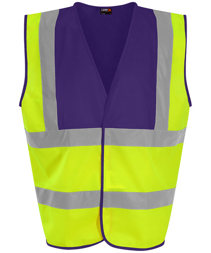 Waistcoat - HV Yellow/Purple