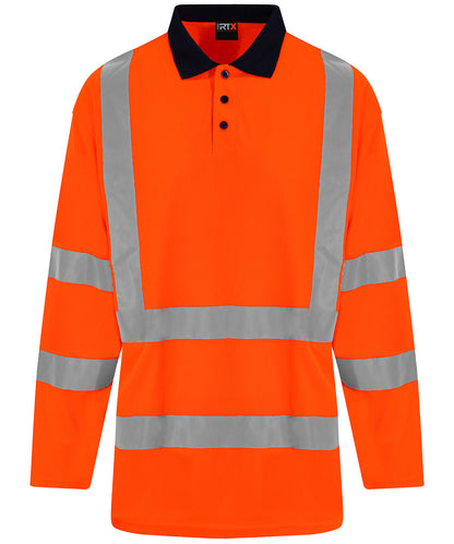 High visibility long sleeve polo