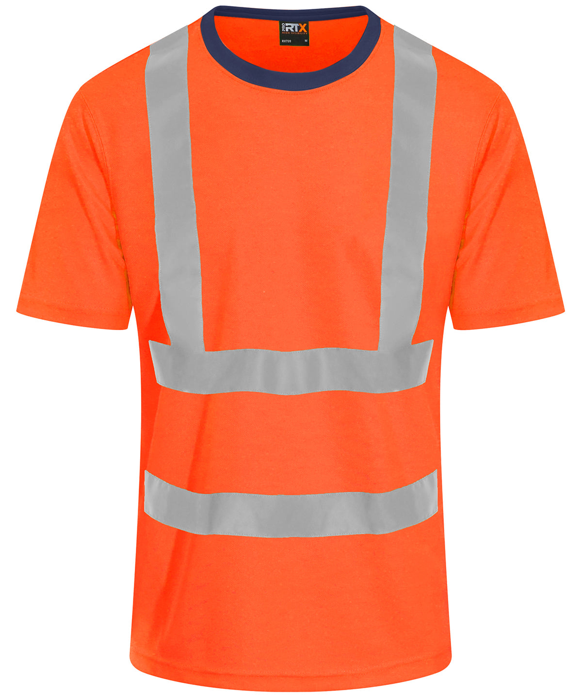 High visibility t-shirt - HV Orange/Navy