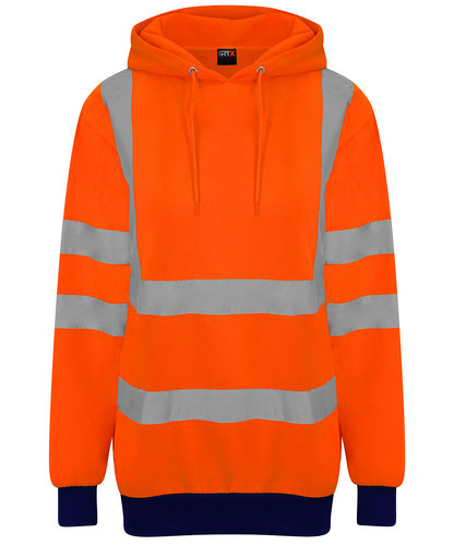 High visibility hoodie - HV Orange/Navy