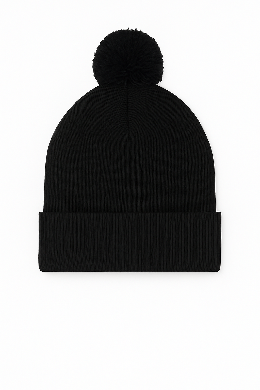 Pom Pom Beanie - Black