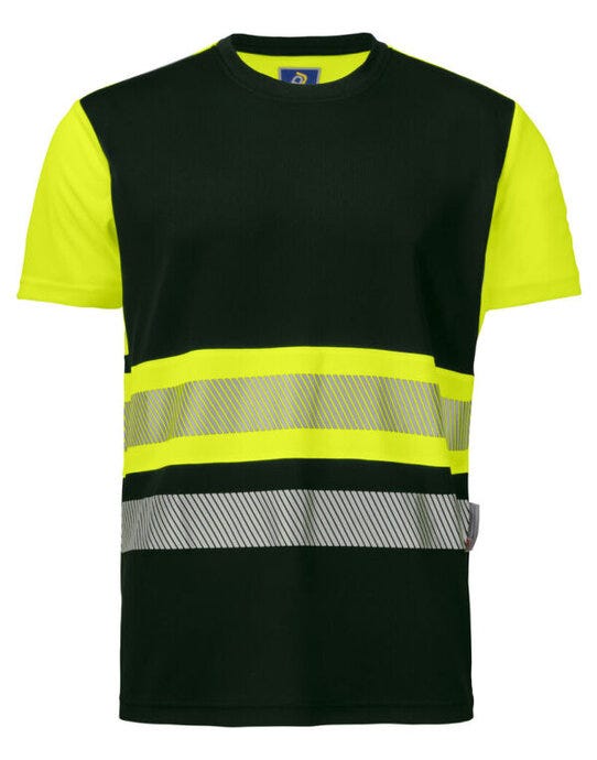 Pro-Job ProJob 6020 EN ISO 20471 Class 1 T-Shirt - Yellow/Black