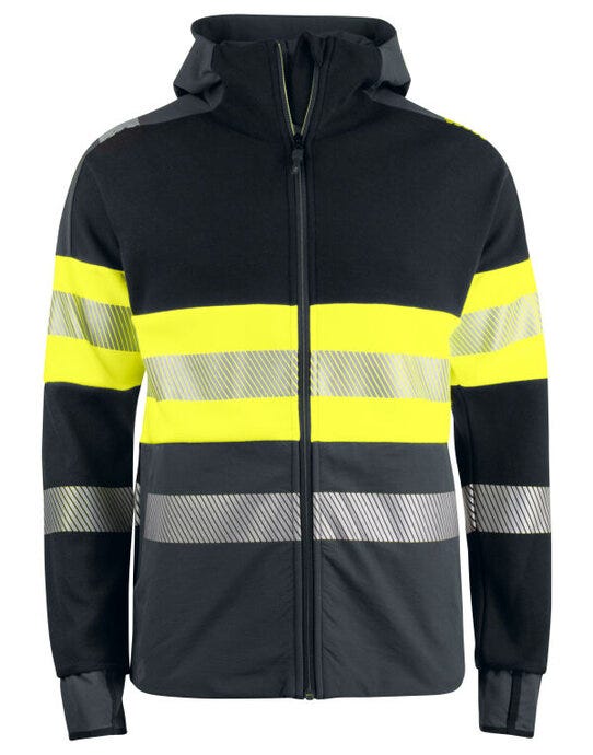 Pro-Job ProJob 6122  Class 1 Technical Hood Jkt - Yellow/Black
