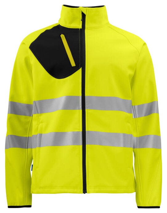 Pro-Job ProJob Prio 6432 Class 3/2 Softshell Jkt - Yellow/Black