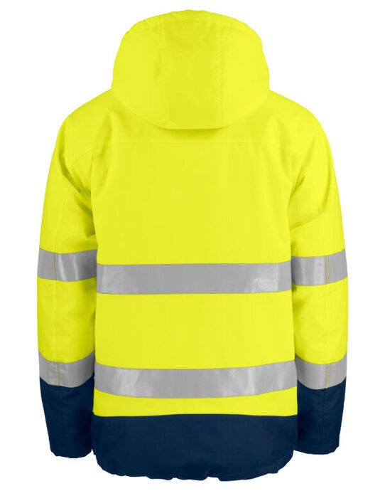 Pro-Job ProJob Prio 6441 Padded Class 3 Jacket - Yellow/Navy