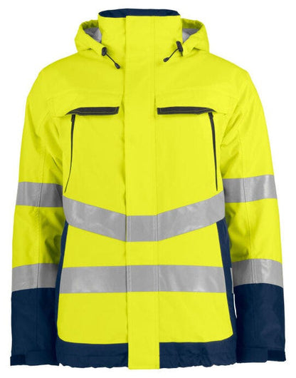 Pro-Job ProJob Prio 6441 Padded Class 3 Jacket - Yellow/Navy