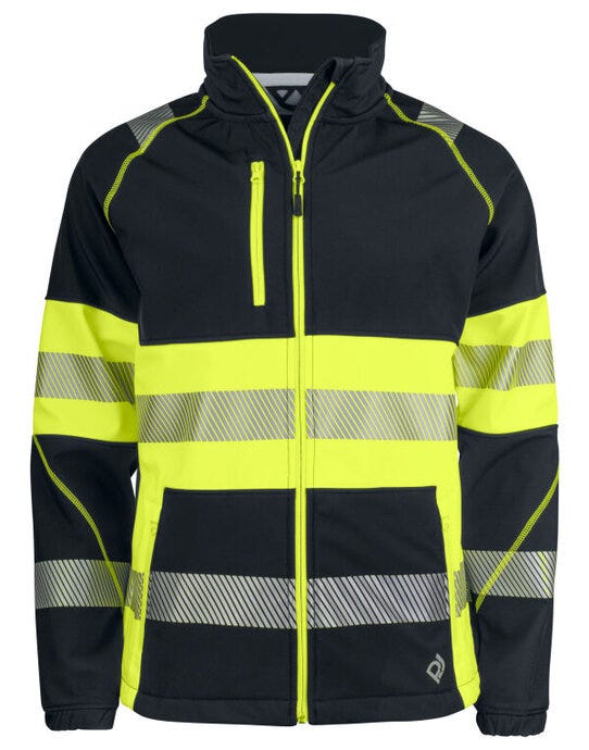 Pro-Job ProJob 6443 Class 1 Softshell Jkt - Yellow/Black