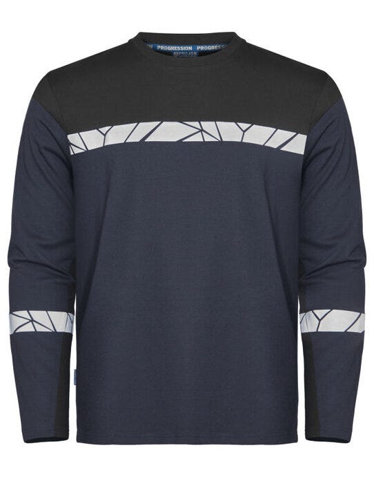 Pro-Job ProJob Progression 7002 LS T-Shirt - Navy/Black