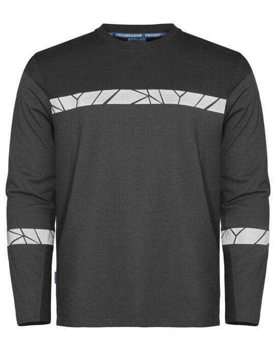 Pro-Job ProJob Progression 7002 LS T-Shirt - Grey/Black