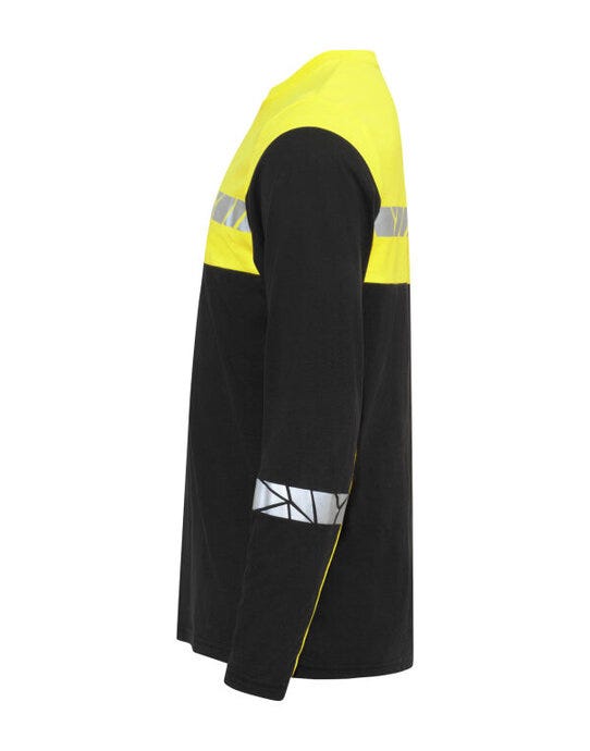 Pro-Job ProJob Progression 7002 LS T-Shirt - Black/Yellow