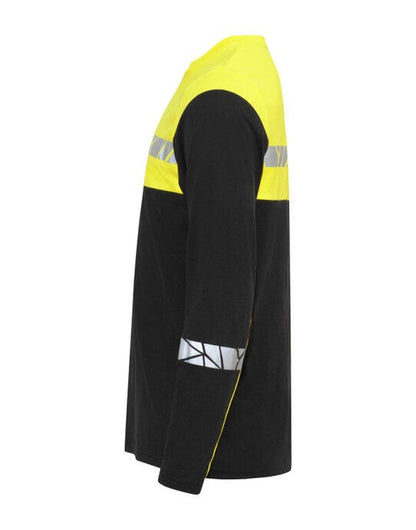 Pro-Job ProJob Progression 7002 LS T-Shirt - Black/Yellow