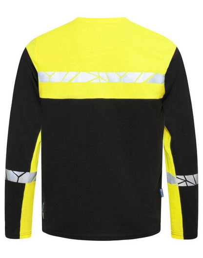 Pro-Job ProJob Progression 7002 LS T-Shirt - Black/Yellow