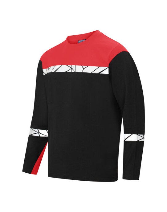 Pro-Job ProJob Progression 7002 LS T-Shirt - Black/Red