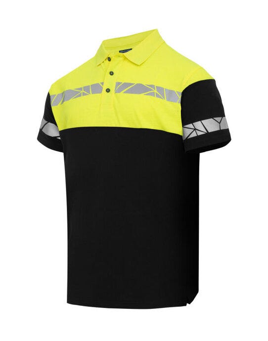 Pro-Job ProJob Progression 7003 Pique Polo - Black/Yellow
