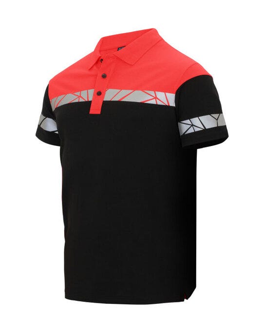 Pro-Job ProJob Progression 7003 Pique Polo - Black/Red