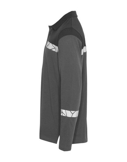 Pro-Job ProJob Progression 7004 LS Pique Polo - Grey/Black