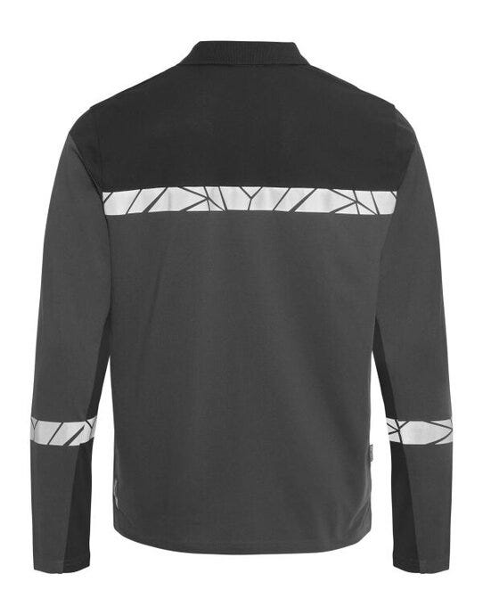 Pro-Job ProJob Progression 7004 LS Pique Polo - Grey/Black