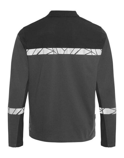 Pro-Job ProJob Progression 7004 LS Pique Polo - Grey/Black