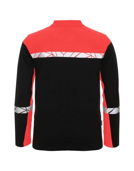 Pro-Job ProJob Progression 7004 LS Pique Polo - Black/Red