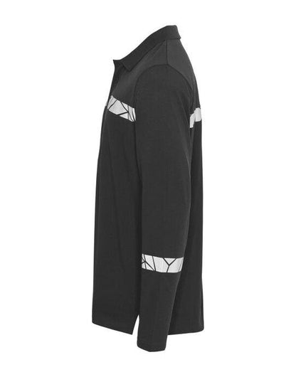 Pro-Job ProJob Progression 7004 LS Pique Polo - Black/Black