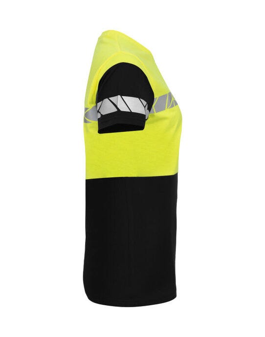 Pro-Job ProJob Progression 7005 Ladies T-Shirt - Black/Yellow