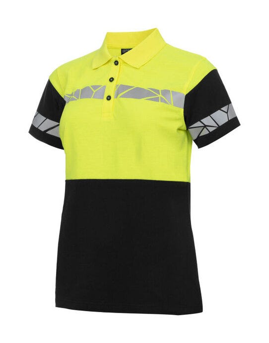 Pro-Job ProJob Progression 7006 Ladies Pique - Black/Yellow