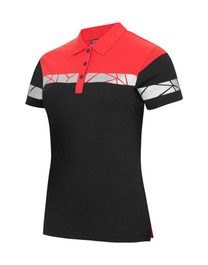 Pro-Job ProJob Progression 7006 Ladies Pique - Black/Red