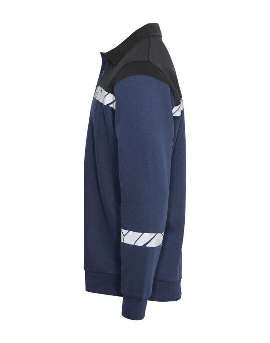 Pro-Job ProJob Progression 7100 LS Polo Sweat - Navy/Black