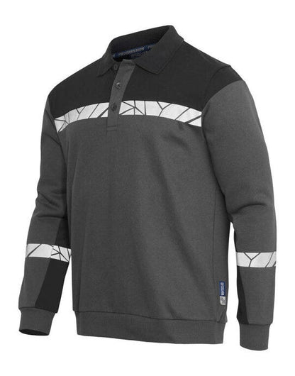 Pro-Job ProJob Progression 7100 LS Polo Sweat - Grey/Black