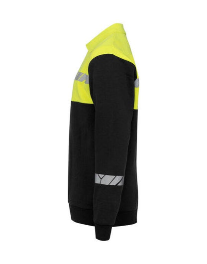 Pro-Job ProJob Progression 7100 LS Polo Sweat - Black/Yellow