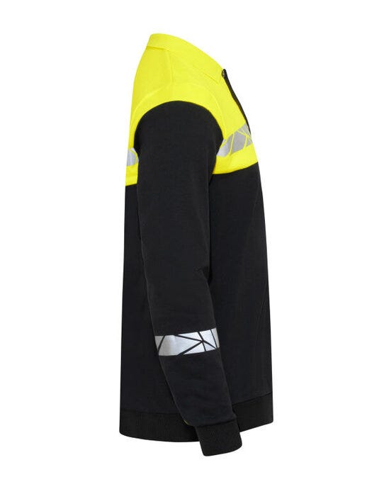 Pro-Job ProJob Progression 7100 LS Polo Sweat - Black/Yellow