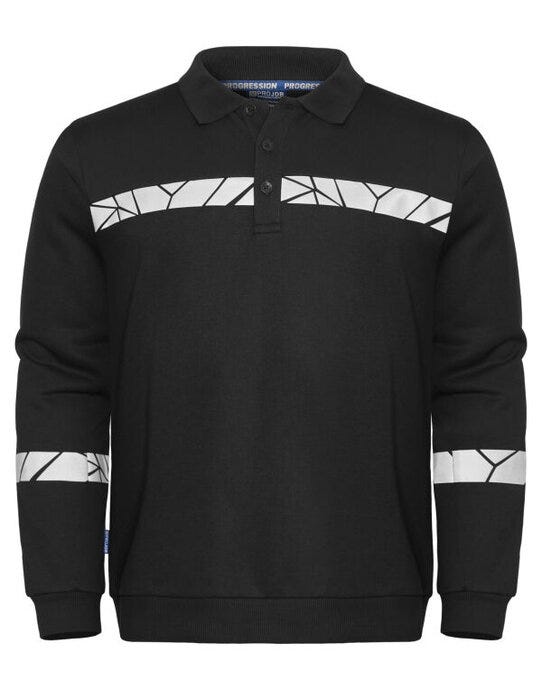 Pro-Job ProJob Progression 7100 LS Polo Sweat - Black/Black