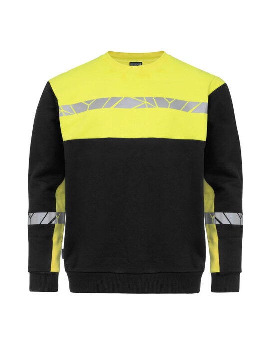 Pro-Job ProJob Progression 7101 Sweatshirt - Black/Yellow