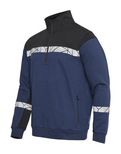 Pro-Job ProJob Progression 7102 Half Zip Sweat - Navy/Black