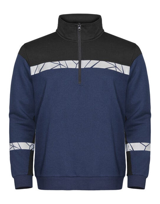 Pro-Job ProJob Progression 7102 Half Zip Sweat - Navy/Black
