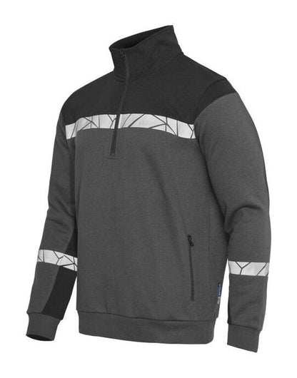 Pro-Job ProJob Progression 7102 Half Zip Sweat - Grey/Black